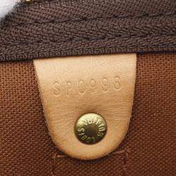 Louis Vuitton Keepall 50 Travel Hand Bag  Monogram Leather Brown