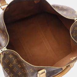 Louis Vuitton Keepall 50 Travel Hand Bag  Monogram Leather Brown