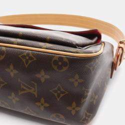 Pre Owned Louis Vuitton Viva Cite GM Brown Monogram Canvas Shoulder Bag