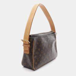Pre Owned Louis Vuitton Viva Cite GM Brown Monogram Canvas Shoulder Bag