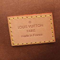 Louis Vuitton Lockit Hand Bag Monogram Leather Brown
