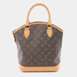 Louis Vuitton Lockit Hand Bag Monogram Leather Brown