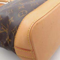 Louis Vuitton Lockit Hand Bag Monogram Leather Brown