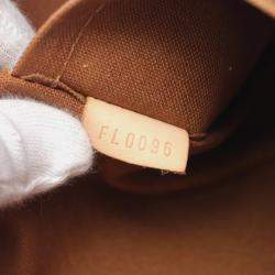 Louis Vuitton Lockit Hand Bag Monogram Leather Brown