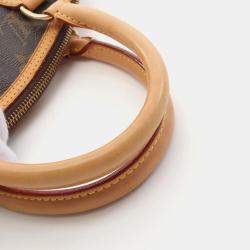 Louis Vuitton Lockit Hand Bag Monogram Leather Brown