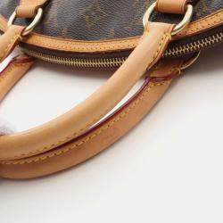 Louis Vuitton Lockit Hand Bag Monogram Leather Brown