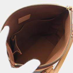 Louis Vuitton Lockit Hand Bag Monogram Leather Brown