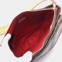 Pre Owned Louis Vuitton Viva Cite GM Brown Monogram Canvas Shoulder Bag