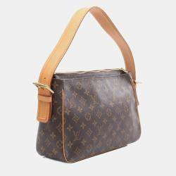 Pre Owned Louis Vuitton Viva Cite GM Brown Monogram Canvas Shoulder Bag