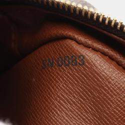 Pre Owned Louis Vuitton Blois Shoulder Crossbody Bag  Monogram Leather Brown