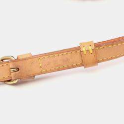 Pre Owned Louis Vuitton Blois Shoulder Crossbody Bag  Monogram Leather Brown