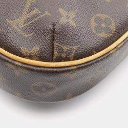 Pre Owned Louis Vuitton Odeon PM Brown Monogram Canvas Crossbody Bag