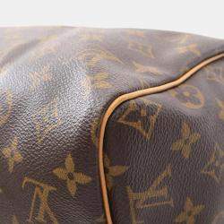 Louis Vuitton Speedy 30 Hand Bag Monogram Leather Brown