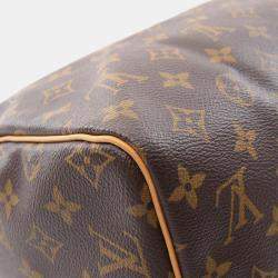 Louis Vuitton Speedy 30 Hand Bag Monogram Leather Brown
