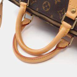 Louis Vuitton Speedy 30 Hand Bag Monogram Leather Brown