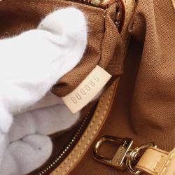 Pre Owned Louis Vuitton Batignolles Horizontal Brown Monogram Canvas Shoulder Bag