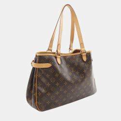 Pre Owned Louis Vuitton Batignolles Horizontal Brown Monogram Canvas Shoulder Bag