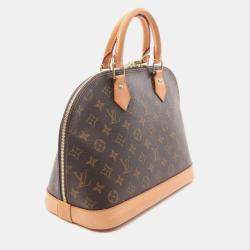 Pre Owned Louis Vuitton Alma Brown Monogram Canvas Handbag
