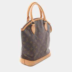 Pre Owned  Louis Vuitton Lockit Brown Game On Monogram Canvas Handbag