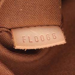 Pre Owned  Louis Vuitton Lockit Brown Game On Monogram Canvas Handbag