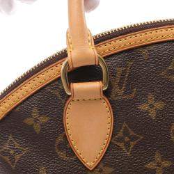 Pre Owned  Louis Vuitton Lockit Brown Game On Monogram Canvas Handbag