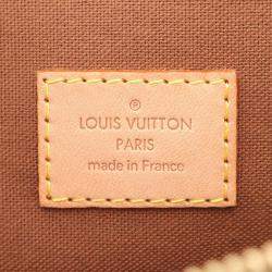 Pre Owned  Louis Vuitton Lockit Brown Game On Monogram Canvas Handbag