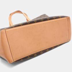 Pre Owned  Louis Vuitton Cabas Alto Brown Monogram Canvas Tote Bag