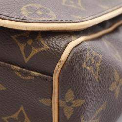 Pre Owned Louis Vuitton Abbesses Monogram Leather Brown Shoulder Bag