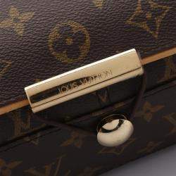 Pre Owned Louis Vuitton Abbesses Monogram Leather Brown Shoulder Bag