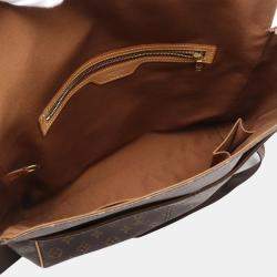Pre Owned Louis Vuitton Abbesses Monogram Leather Brown Shoulder Bag