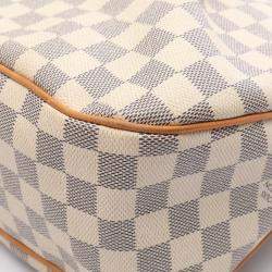 Louis Vuitton Siracusa Mm Shoulder Bag  Damier Azur White
