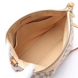Louis Vuitton Siracusa Mm Shoulder Bag  Damier Azur White