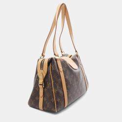 Pre Owned Louis Vuitton Stresa PM Brown Monogram Canvas Shoulder Bag 