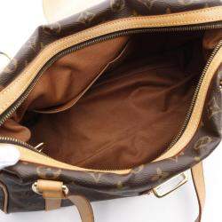 Pre Owned Louis Vuitton Stresa PM Brown Monogram Canvas Shoulder Bag 