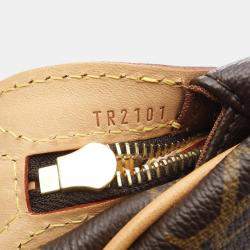 Pre Owned Louis Vuitton Stresa PM Brown Monogram Canvas Shoulder Bag 