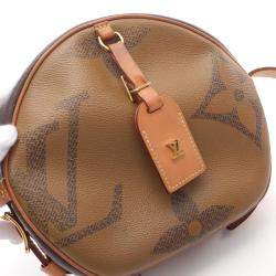 Pre Owned Louis Vuitton Boite Chapeau Souple Brown Monogram Shoulder Bag 
