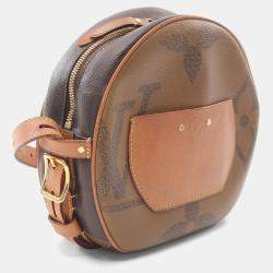 Pre Owned Louis Vuitton Boite Chapeau Souple Brown Monogram Shoulder Bag 