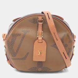 Pre Owned Louis Vuitton Boite Chapeau Souple Brown Monogram Shoulder Bag 