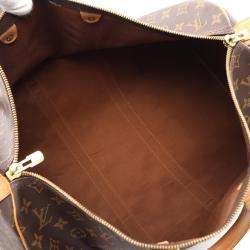 Louis Vuitton Keepall 45 Hand Travel Bag  Monogram Leather Brown