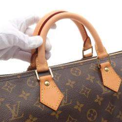 Louis Vuitton Speedy 30 Brown Monogram Leather Handbag