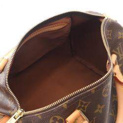 Louis Vuitton Speedy 30 Brown Monogram Leather Handbag