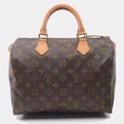 Louis Vuitton Speedy 30 Brown Monogram Leather Handbag