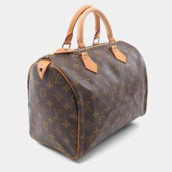 Louis Vuitton Speedy 30 Brown Monogram Leather Handbag