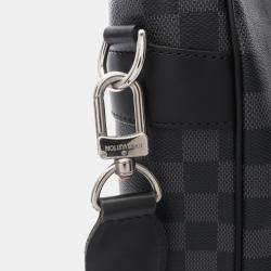 Pre Owned Louis Vuitton Tadao Black Damier Graphite Tote Bag
