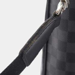Pre Owned Louis Vuitton Tadao Black Damier Graphite Tote Bag