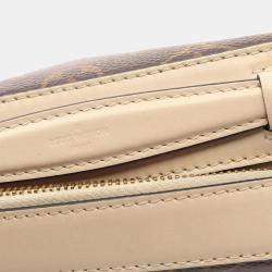 Pre Owned Louis Vuitton Saintonge Brown Monogram Leather Shoulder Bag