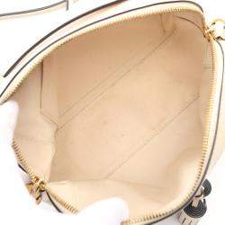Pre Owned Louis Vuitton Saintonge Brown Monogram Leather Shoulder Bag