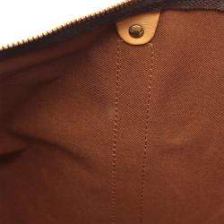 Louis Vuitton Keepall 55 Brown Monogram Leather Travel Bag 