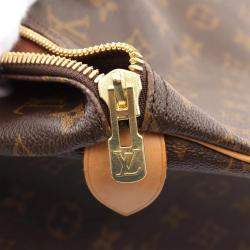 Louis Vuitton Keepall 55 Brown Monogram Leather Travel Bag 