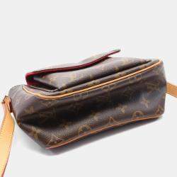 Louis Vuitton Vivacite Pm Shoulder Crossbody Bag  Monogram Leather Brown